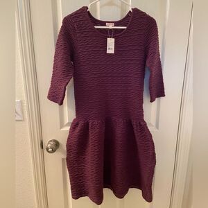 Penny Candy Element Sweater Dress Purple Grape Wine Girls Size 14 NWT